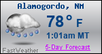 Weather Forecast for Alamogordo, NM