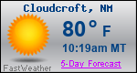 Weather Forecast for Cloudcroft, NM