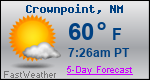 Weather Forecast for Crownpoint, NM