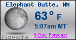 Weather Forecast for Elephant Butte, NM