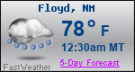 Weather Forecast for Floyd, NM