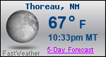 Weather Forecast for Thoreau, NM