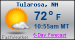 Weather Forecast for Tularosa, NM
