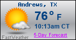 Weather Forecast for Andrews, TX