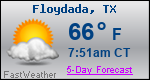 Weather Forecast for Floydada, TX