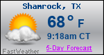 Weather Forecast for Shamrock, TX