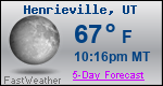 Weather Forecast for Henrieville, UT