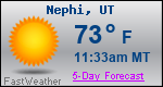 Weather Forecast for Nephi, UT