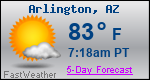Weather Forecast for Arlington, AZ