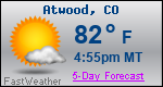 Weather Forecast for Atwood, CO