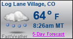 Weather Forecast for Log Lane Village, CO