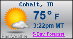Weather Forecast for Cobalt, ID