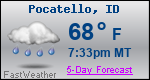 Weather Forecast for Pocatello, ID