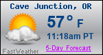 Weather Forecast for Cave Junction, OR