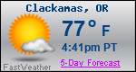 Weather Forecast for Clackamas, OR