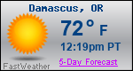Weather Forecast for Damascus, OR