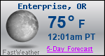 Weather Forecast for Enterprise, OR