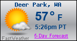 Weather Forecast for Deer Park, WA