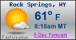 Weather Forecast for Rock Springs, WY