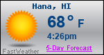 Weather Forecast for HÄna, HI