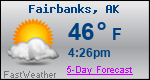 Weather Forecast for Fairbanks, AK