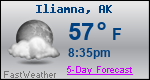 Weather Forecast for Iliamna, AK
