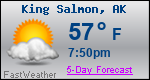 Weather Forecast for King Salmon, AK