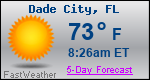 Weather Forecast for Dade City, FL