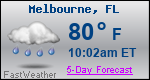 Weather Forecast for Melbourne, FL