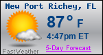 Weather Forecast for New Port Richey, FL