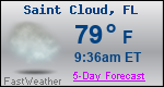 Weather Forecast for Saint Cloud, FL