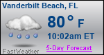 Weather Forecast for Vanderbilt Beach, FL