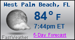 Weather Forecast for West Palm Beach, FL