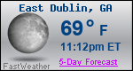 Weather Forecast for East Dublin, GA