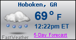 Weather Forecast for Hoboken, GA