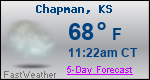 Weather Forecast for Chapman, KS