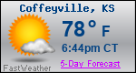 Weather Forecast for Coffeyville, KS