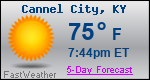 Weather Forecast for Cannel City, KY