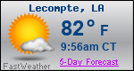 Weather Forecast for Lecompte, LA
