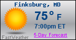 Weather Forecast for Finksburg, MD