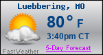Weather Forecast for Luebbering, MO