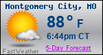 Weather Forecast for Montgomery City, MO