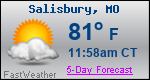 Weather Forecast for Salisbury, MO