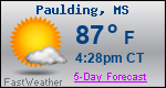 Weather Forecast for Paulding, MS