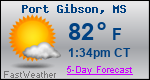 Weather Forecast for Port Gibson, MS