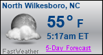 Weather Forecast for North Wilkesboro, NC