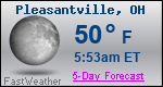 Weather Forecast for Pleasantville, OH