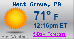 Weather Forecast for West Grove, PA