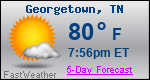 Weather Forecast for Georgetown, TN