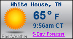 Weather Forecast for White House, TN